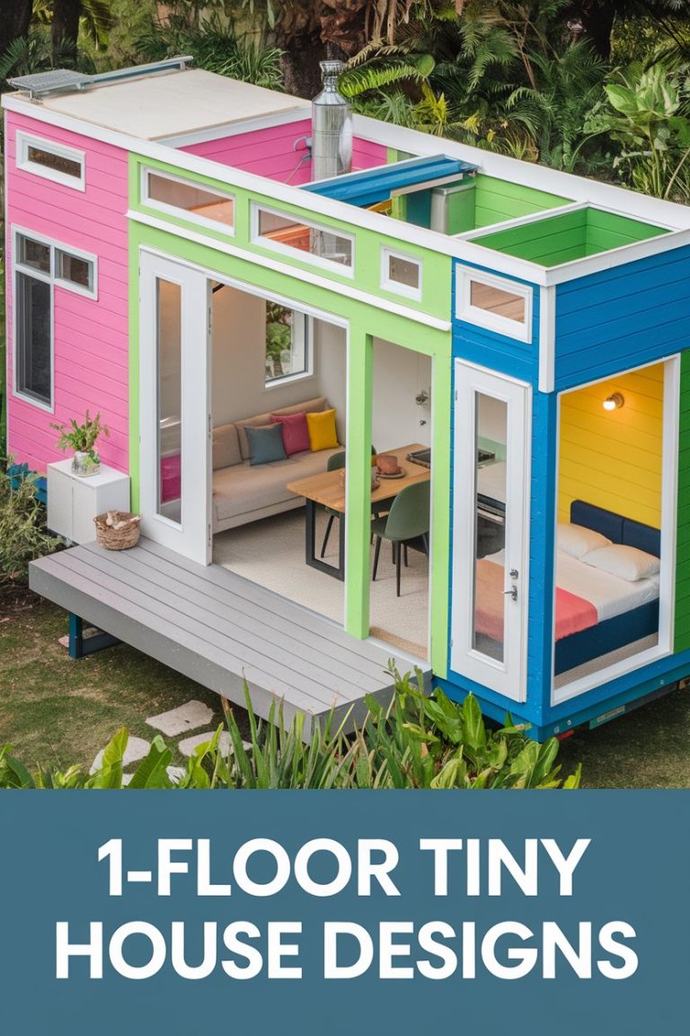 Clever 1-Floor Tiny House Designs for Open Living