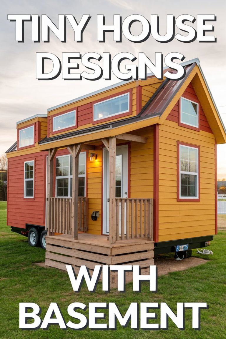 7 Space-Saving Tiny House Designs with a Basement